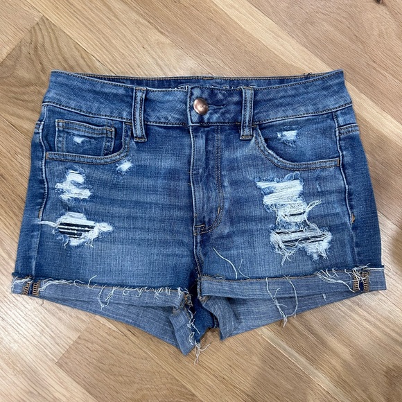 American Eagle hi-rise shorties size 4 - Picture 2 of 4